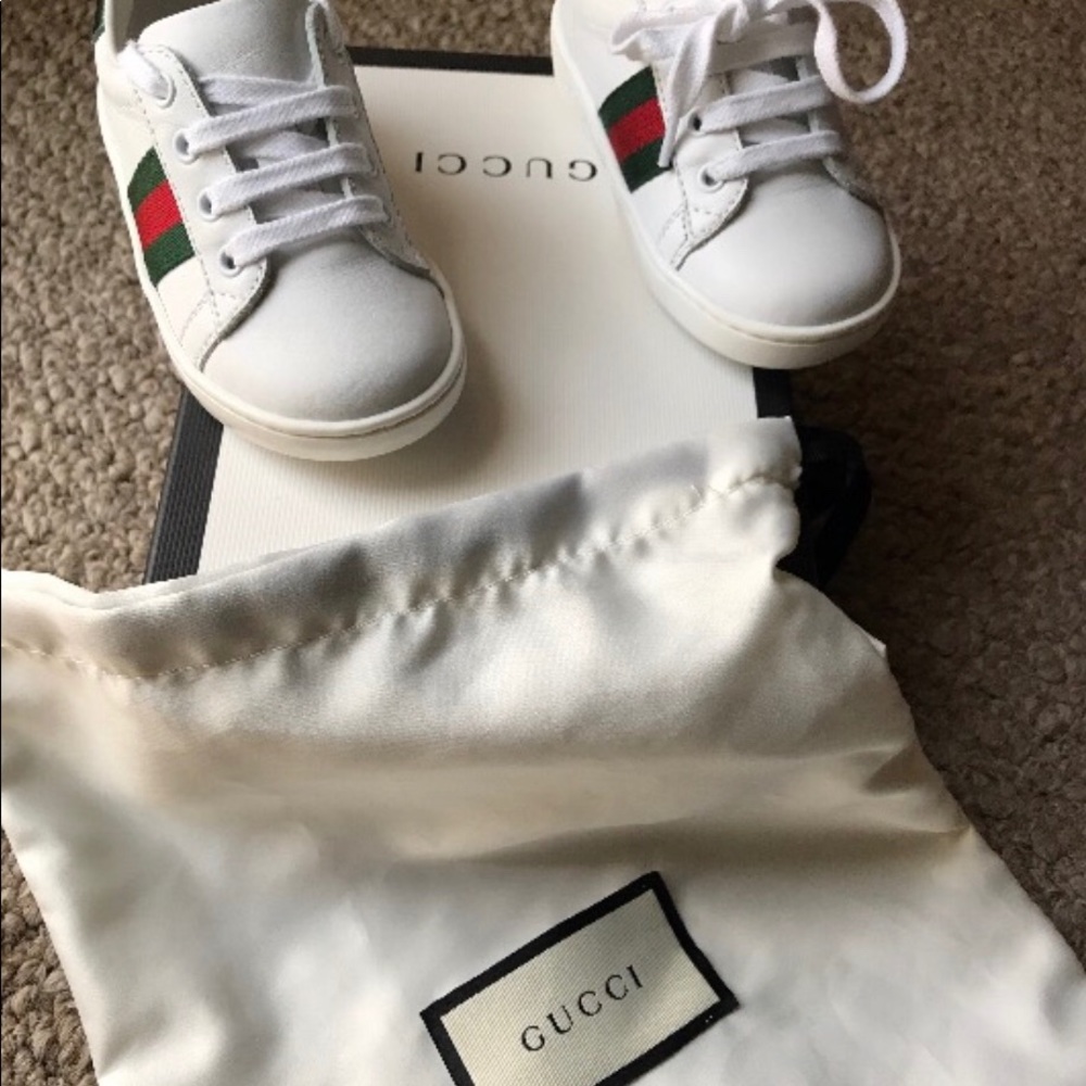 Gucci Toddler Leather Low-top shoes - Picture 2 of 8
